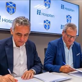 La UD Tenerife y Hospiten amplían su  compromiso para la temporada 24/25