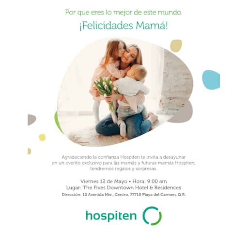 DÍA  DE LA MADRE HOSPITEN RIVIERA MAYA