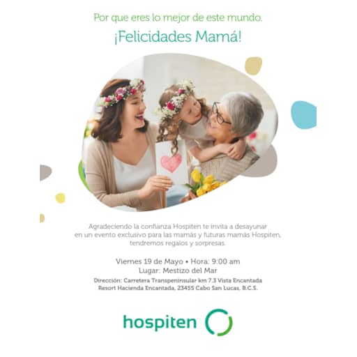 Día de la Madres Hospiten los Cabos