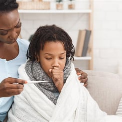 How to help your child when they catch a cold or the flu (influenza)