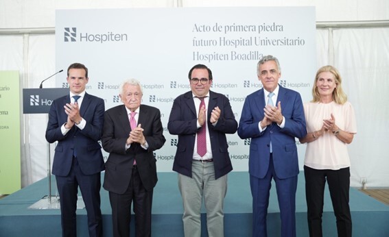 Hospiten pone la primera piedra de su futuro hospital universitario en Madrid