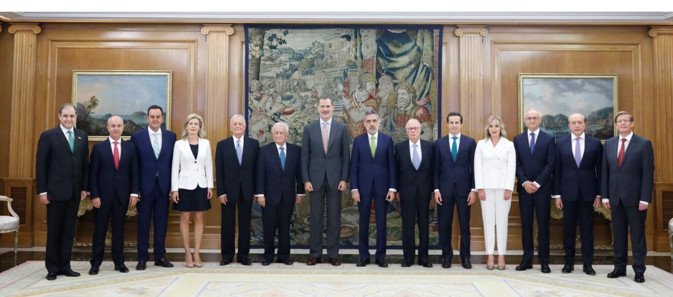 El Rey Felipe VI recibe en audiencia a la directiva de Hospiten
