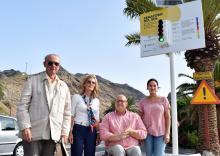 Santa Cruz estrena en Las Teresitas un semáforo sobre la radiación ultravioleta con la colaboración de Hospiten